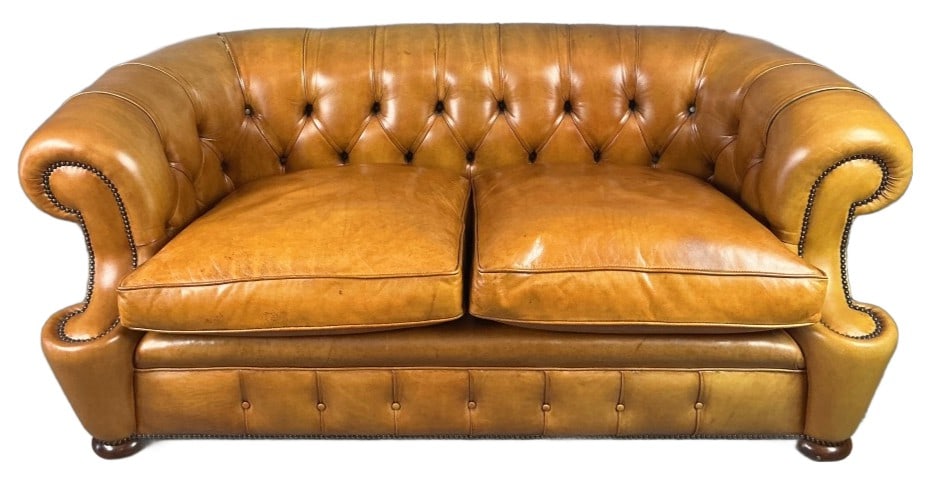 Smith & Watson Hand Dyed Leather Sofa (1 of 5)