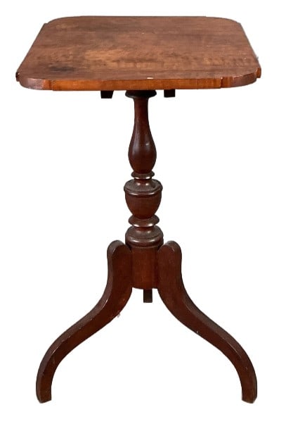 Antique Federal Style Maple Tilt Top Side Table (1 of 5)