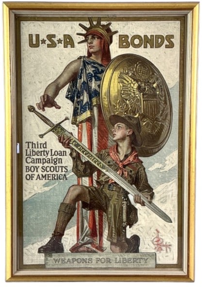 1918 WWI Liberty Loan Boy Scouts Propaganda Poster (1 of 4)