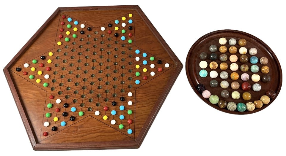 Grouping of Semiprecious Marbles & Game Boards (1 of 5)