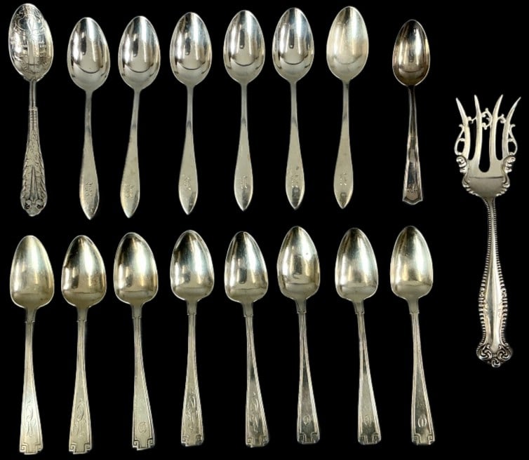 Grouping of Antique & Vintage Sterling Silverware (1 of 6)