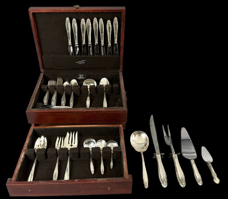 International Silver Sterling Silverware Set (1 of 10)