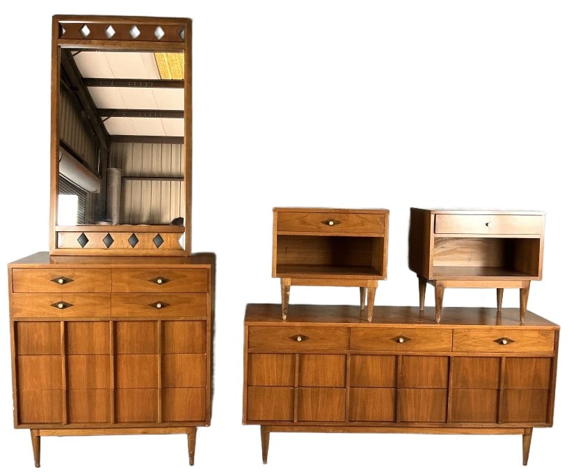 5 Piece Mid Century Modern Bedroom Set Basic-Witz (1 of 7)