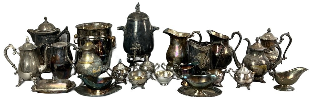 19th C. Eureka Silver Plated Samovar & Others (1 of 10)