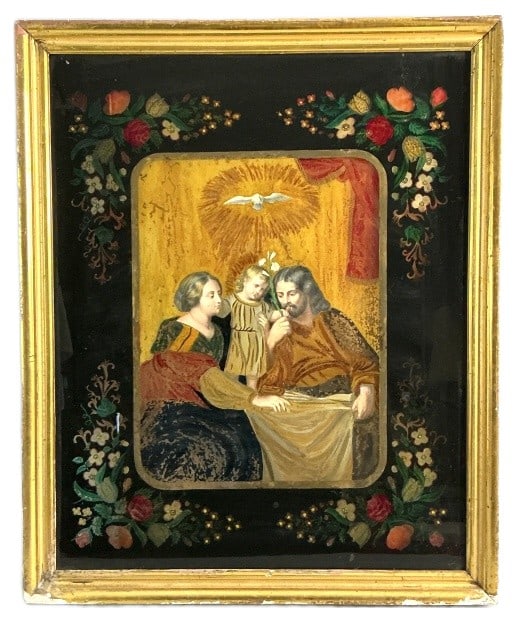 Religious Holy Family Reverse Painting (1 of 5)