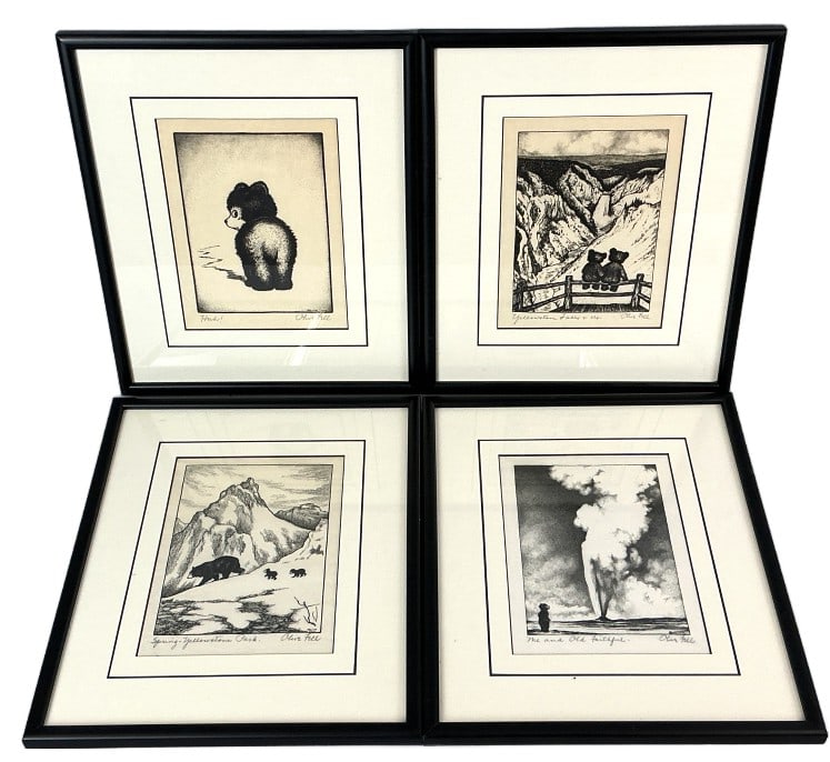 Group of Olive Fell (American, 1896-1980) Etchings (1 of 6)
