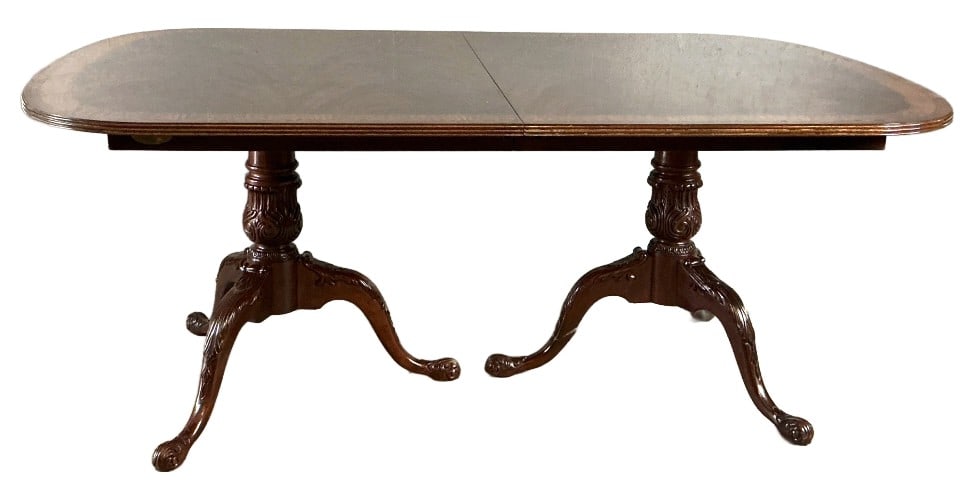 Drexel Heritage Mahogany Pedestal Dining Table (1 of 5)