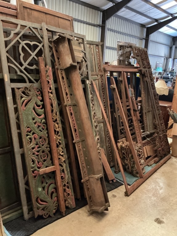 2 Opium Beds, In Parts: Lot of 2 opium beds, in parts. Sold As-Is.
