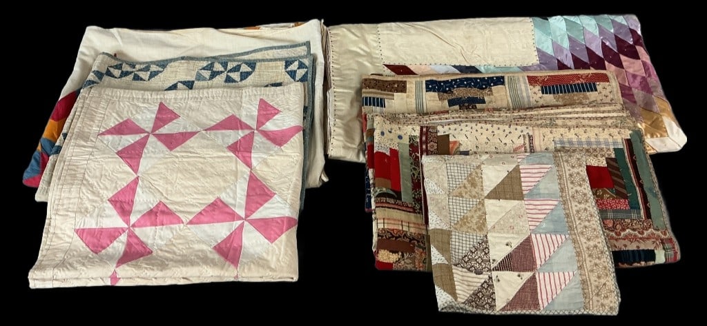 Grouping of Antique Patchwork Quilts (1 of 7)