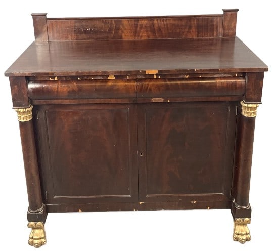 Empire Style Mahogany & Giltwood Buffet (1 of 6)