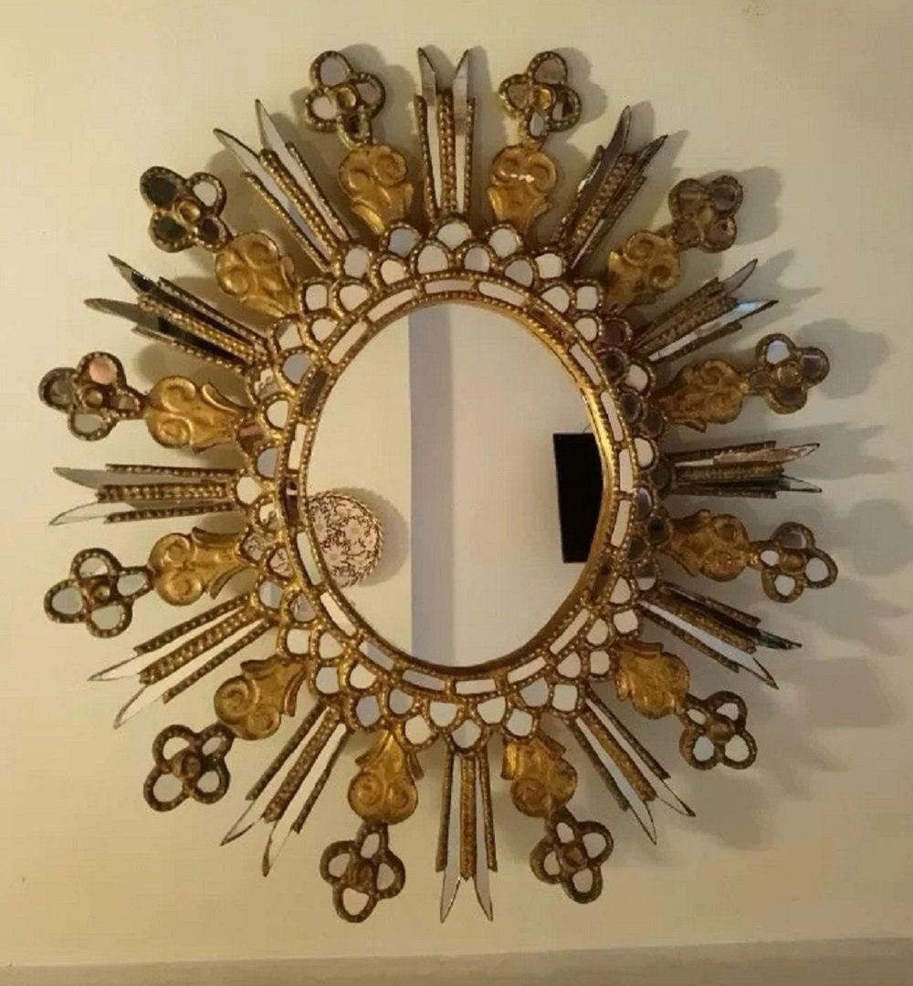 BEAUTIFUL COLONIAL MIRROR (1 of 4)
