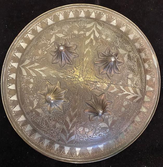 Persian Shield Brass Complete Antique Circa 18th-19th (1 of 5)