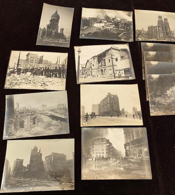 Lot of 14 Original San Francisco 1906 Earthquake Photos (1 of 10)