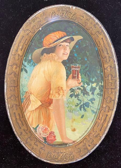 Original Coca Cola Advertising Tip Tray Ca. 1916 (1 of 4)