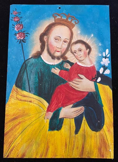 Original Vintage Religious Retablo Nino Painting (1 of 6)