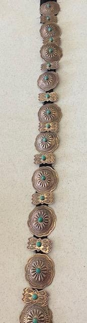 Navajo Concha Sterling Belt Ida Payton  21 total Pieces (1 of 4)