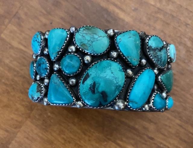 Native American Navajo Indian Turquoise cuff bracelet (1 of 5)