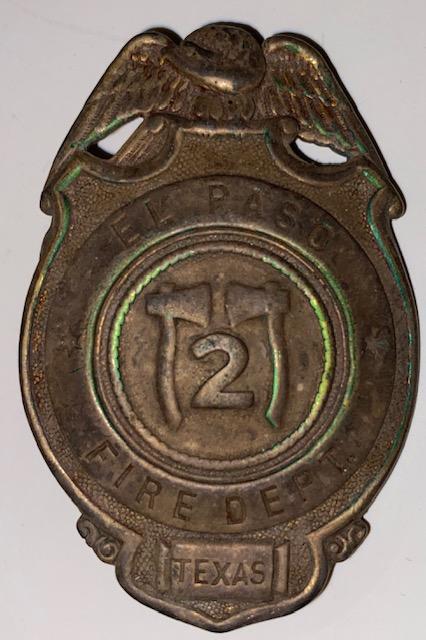 El Paso TX Fire Department Badge Vintage (1 of 2)