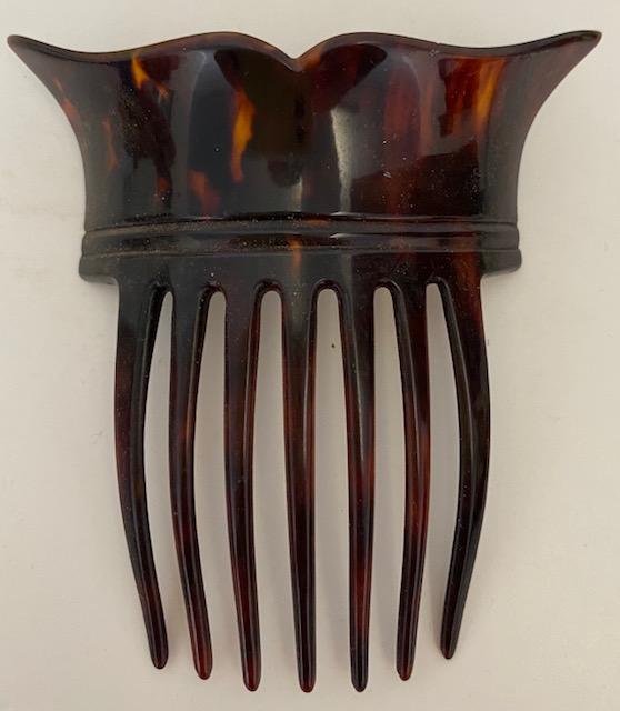 Vintage Faux Tortoise Shell Hair Comb Ca. 1900 (1 of 1)