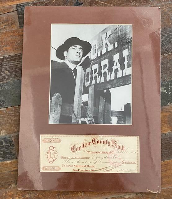 OK Corral Tombstone AZ Movie Still and Bank Note 1884 (1 of 3)