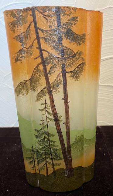 Vintage authentic Signed Legras Tall Scenic Vase (1 of 8)