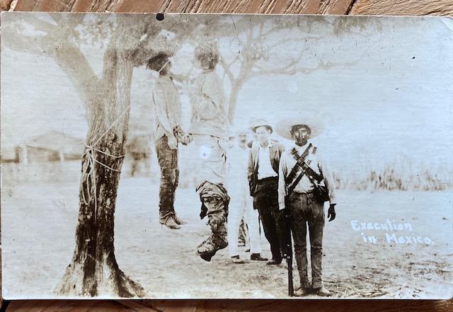 Mexican Revolution hanging  Photograph RPPC ca 1910 (1 of 1)