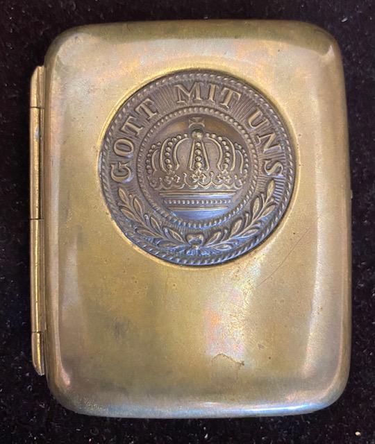 WWI Military Cigarette Case 1918 Gott mit uns (1 of 4)