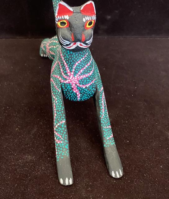 OAXACAN  Mexican Folk Art cat hand painted (1 of 5)