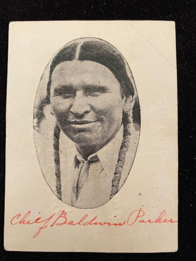 Chief Baldwin Parker signed by Outlaw Al Jennings RARE (1 of 2)