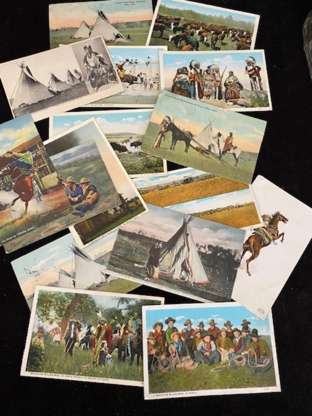 Lot of 16 Miller Bros. 101 Ranch Post Cards original (1 of 4)