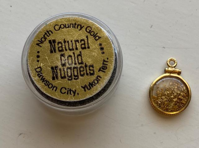 Yukon Territory gold Alaska natural nuggets pendant (1 of 3)