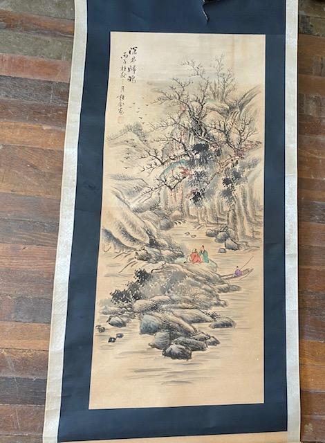 Japanese painted scroll (1 of 10)