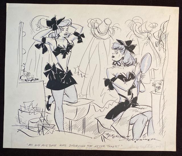 Thomas Jefferson Machamer Original Cartoon New Yorker (1 of 5)