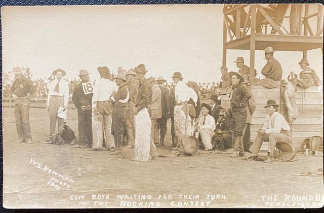 Vintage RPPC photograph Pendelton, Oregon 1910 Cowboys (1 of 1)