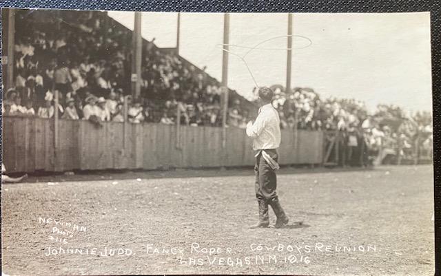Vintage 1916 RPPC photograph Cowboy rodeo New Mexico (1 of 1)