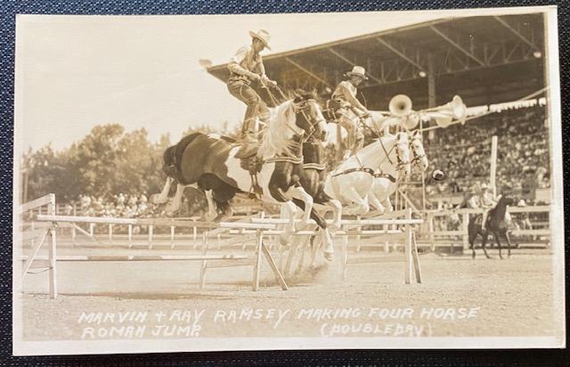 RPPC photograph Cowboy Rodeo ca 1920 vintage original (1 of 1)