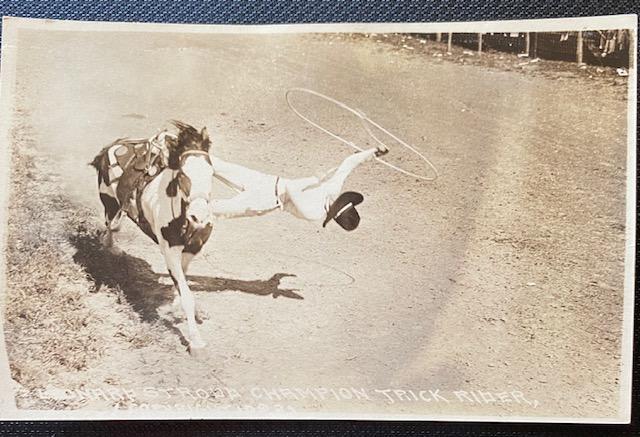 RPPC photograph Cowboy rodeo vintage 1923 (1 of 1)
