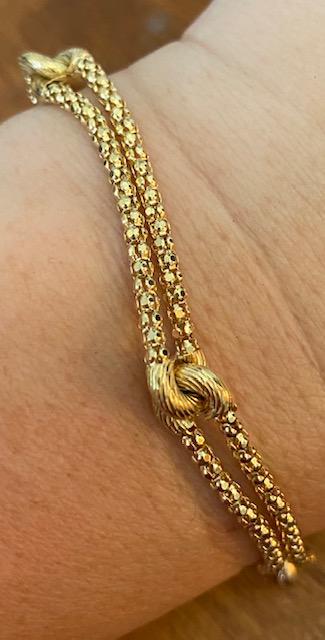Unique 14 k gold roped bracelet 4.5 grams (1 of 5)