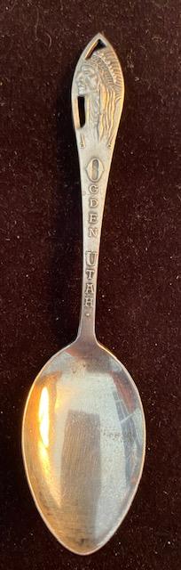 Sterling Indian Figural spoon Utah (1 of 3)