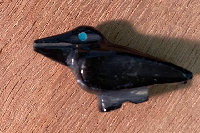 Native American Zuni Indian crow fetish (1 of 3)