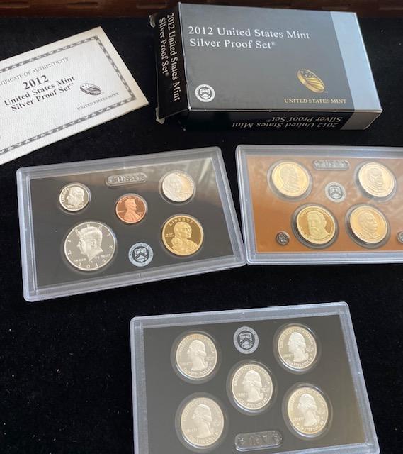 US Mint 2012 silver proof set (1 of 8)