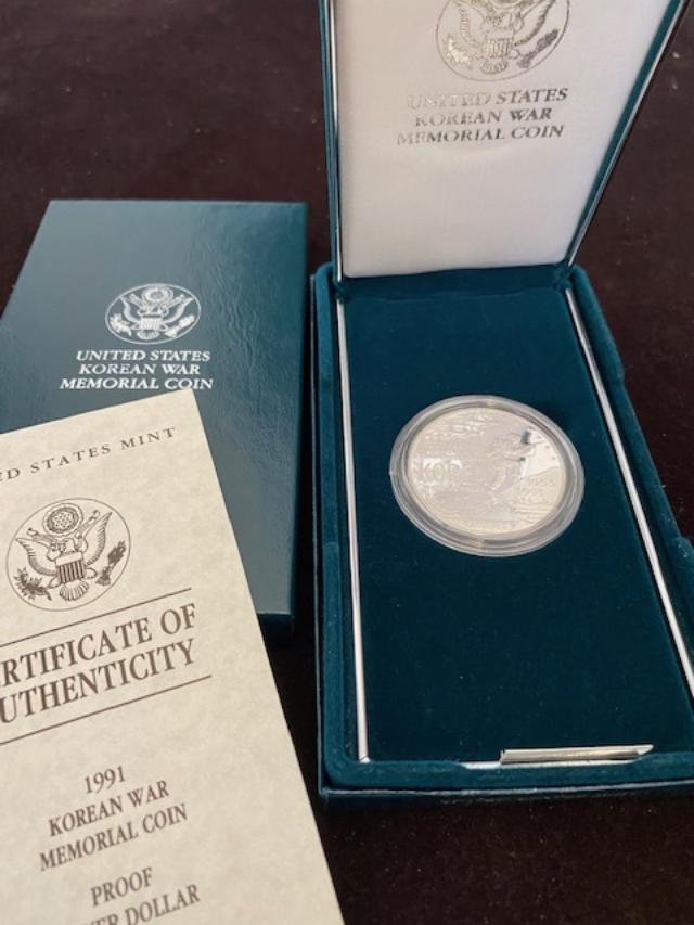 4 US Korean War Memorial Silver dollar coin proof (1 of 4)