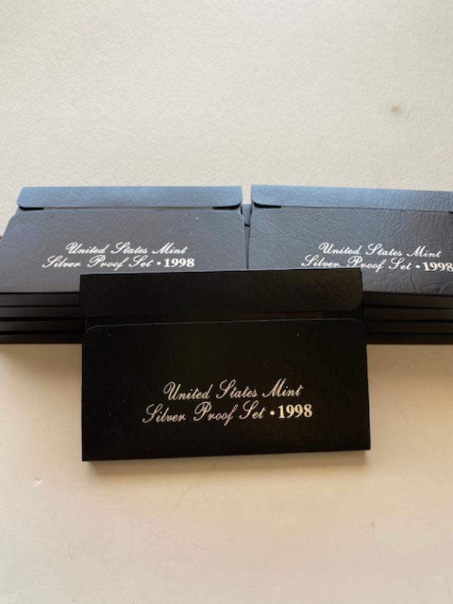 (9) 1998 US Mint Proof sets (1 of 4)