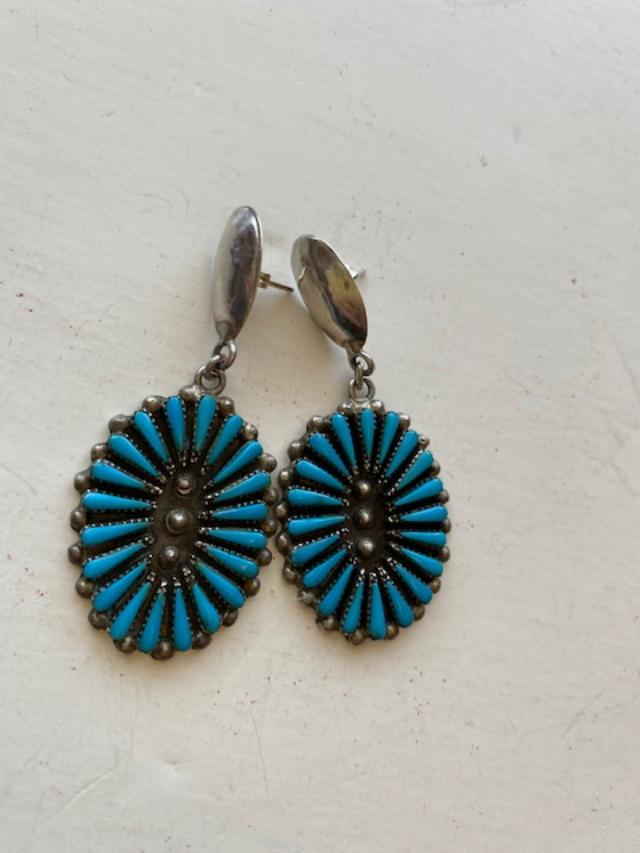 Native American Indian turquoise and sterling silver (1 of 2)