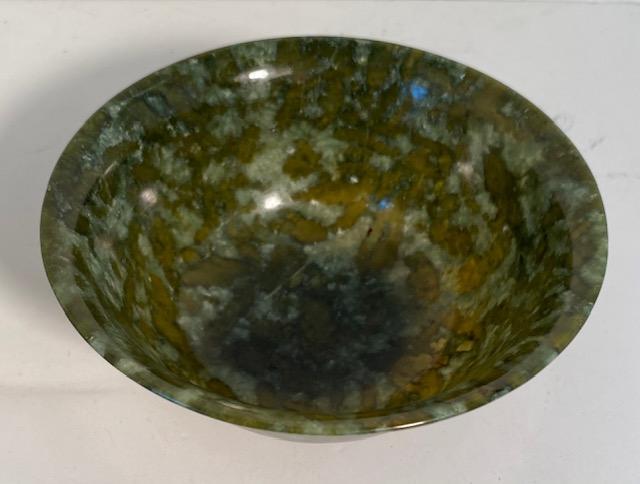 Deep Green Spinach Jade Chinese Bowl (1 of 4)