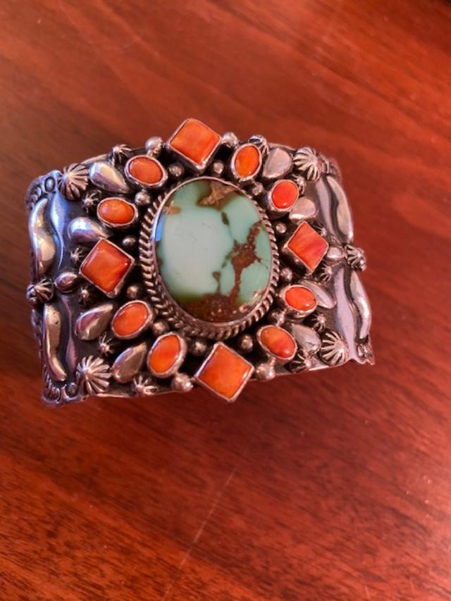 Native American Floyd Becenti Signed Bracelet (1 of 3)