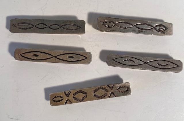 Lot of Five Native American Money Clips Sterling (1 of 2)