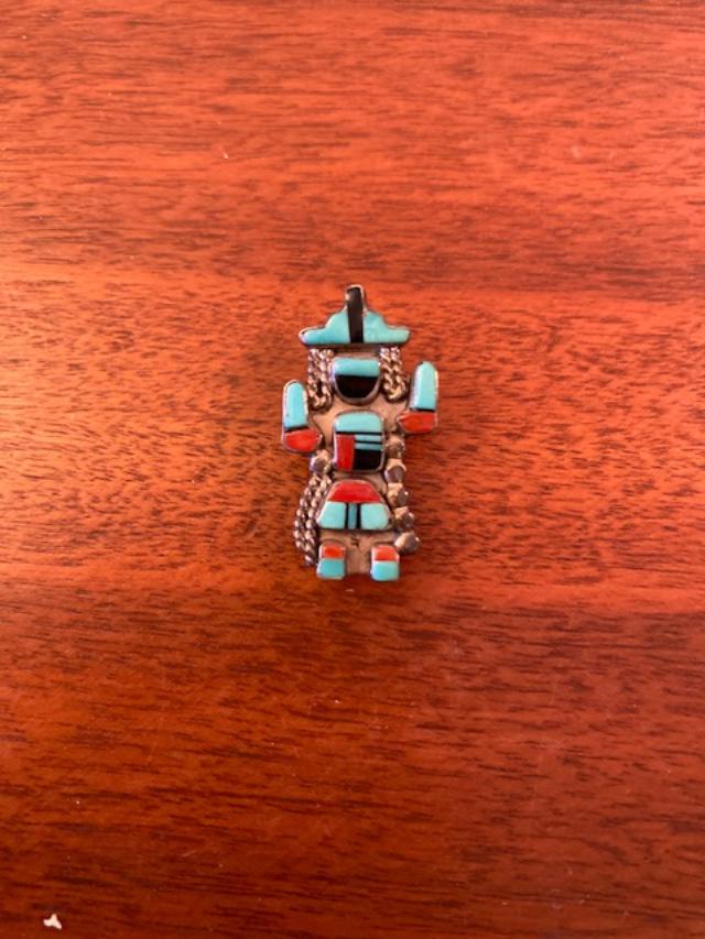 Native American Zuni Gan Dancer Pin/Pendant Sterling (1 of 2)