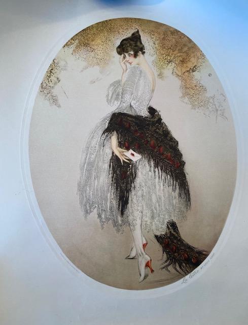 Colored Print-La Lettre by Louis Icart (1 of 5)