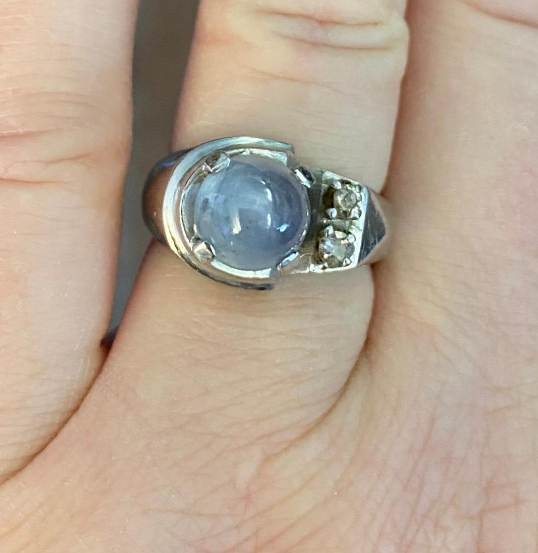 14k White Gold Ring with Moonstone (1 of 4)